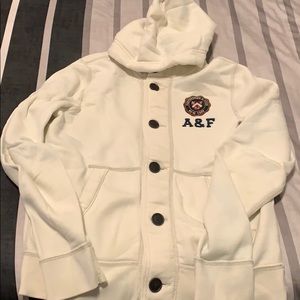 Hooded Button Up Sweatshirt